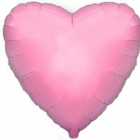 Фольгированное сердце - розовое матовое - Заказать воздушные шары с доставкой по Екатеринбургу "ШарыДляВас"