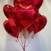 Акция ! 10 шт. фольгированных сердец  - Заказать воздушные шары с доставкой по Екатеринбургу "ШарыДляВас"