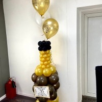 Акция ! Именная бутылка из шаров + 3 шарика с Днём рождения - Заказать воздушные шары с доставкой по Екатеринбургу "ШарыДляВас"