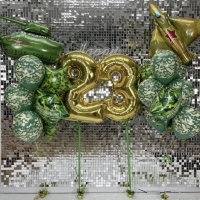 Набор шаров на 23 февраля 02 - Заказать воздушные шары с доставкой по Екатеринбургу "ШарыДляВас"